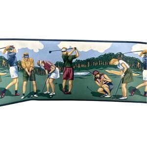 Vintage Imperial Ladies Golfing Wallpaper Border - 17+ Yards